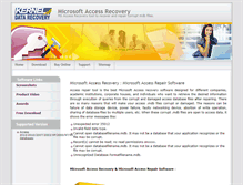 Tablet Screenshot of microsoftaccessrecovery.com
